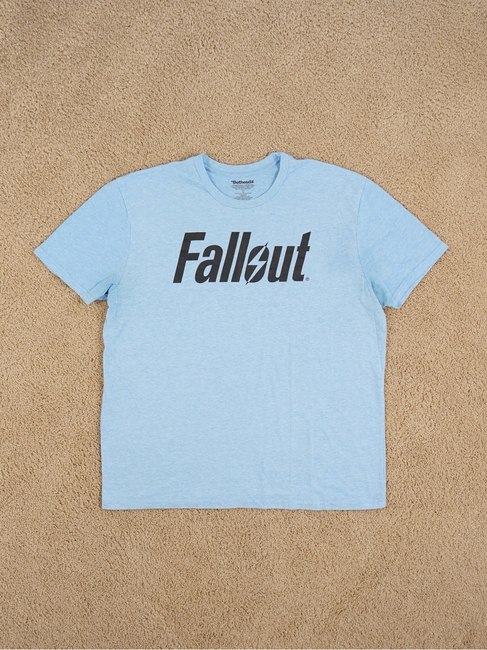 Fallout Short Sleeve Tee in Light Blue